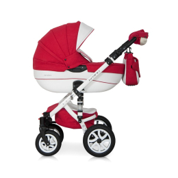 Коляска 3 в 1 Riko Bruno Ecco 20 красный-белый