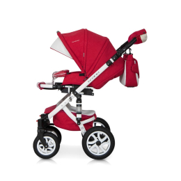 Коляска 3 в 1 Riko Bruno Ecco 20 красный-белый