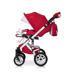 Коляска 3 в 1 Riko Bruno Ecco 20 красный-белый