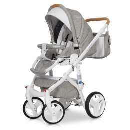 Коляска 3 в 1 Riko Bruno Luxe 02 Latte (бежевый)