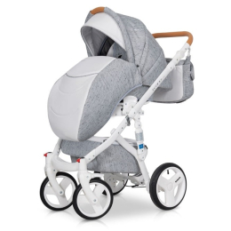 Коляска 2 в 1 Riko Bruno Luxe 05 Grey Fox (серый)