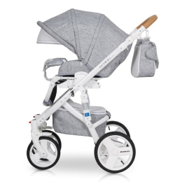 Коляска 2 в 1 Riko Bruno Luxe 05 Grey Fox (серый)
