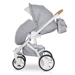 Коляска 2 в 1 Riko Bruno Luxe 05 Grey Fox (серый)