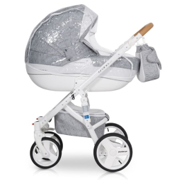 Коляска 3 в 1 Riko Bruno Luxe 05 Grey Fox (серый)