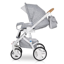 Коляска 3 в 1 Riko Bruno Luxe 05 Grey Fox (серый)