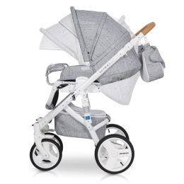 Коляска 3 в 1 Riko Bruno Luxe 05 Grey Fox (серый)