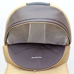Коляска 2 в 1 Riko Bruno Ecco Prestige 12 бежевый-коричневый