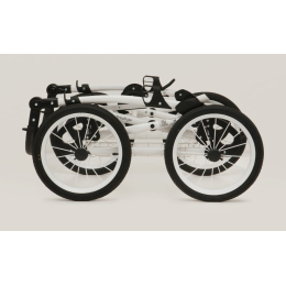 Коляска 2 в 1 Riko Bruno Ecco Prestige 18 розовый-белый