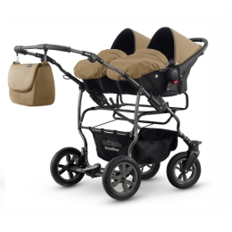 Коляска для двойни 3 в 1 Mikado Tween Delux 12 цвет