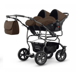 Коляска для двойни 3 в 1 Mikado Tween Delux 15 цвет