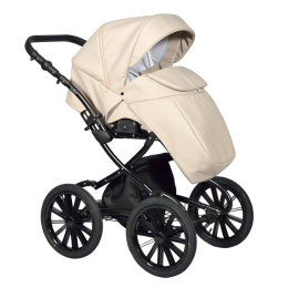 Коляска 2 в 1 Indigo BROCO Eco Plus 14, 02 (бежевая кожа)