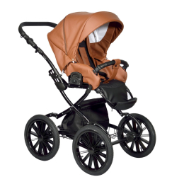 Коляска 2 в 1 Indigo BROCO Eco Plus 14, 06 (коричневая кожа)