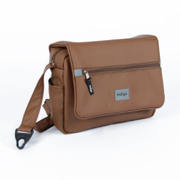 Коляска 2 в 1 Indigo BROCO Eco Plus 14, 06 (коричневая кожа)