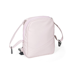 Коляска 3 в 1 Indigo Mio mi 04 (св.розовая кожа+розовый узор)