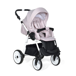 Коляска 2 в 1 Indigo Alpina al 02 (св.розовый+св.розовая кожа)