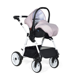 Коляска 3 в 1 Indigo Alpina al 02 (св.розовый+св.розовая кожа)
