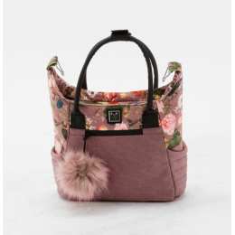 Коляска 3 в 1 Adamex Porto Retro Flowers PO-FL2 (цветы+ сирен.тк)