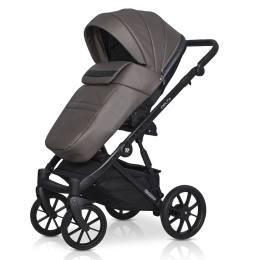 Коляска 2 в 1 Riko Basic Delta Ecco, 12 Mocco (темно-коричневый)