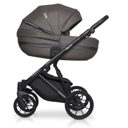 Коляска 2 в 1 Riko Basic Delta Ecco, 12 Mocco (темно-коричневый)