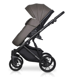 Коляска 2 в 1 Riko Basic Delta Ecco, 12 Mocco (темно-коричневый)