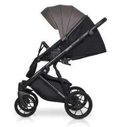 Коляска 2 в 1 Riko Basic Delta Ecco, 12 Mocco (темно-коричневый)
