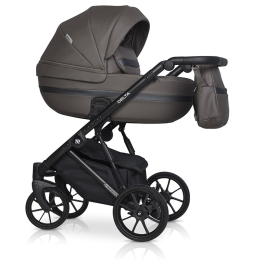 Коляска 2 в 1 Riko Basic Delta Ecco, 12 Mocco (темно-коричневый)