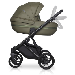 Коляска 3 в 1 Riko Basic Delta Ecco, 13 Olive (оливковый)