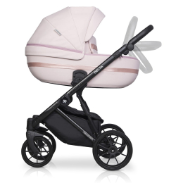 Коляска 2 в 1 Riko Basic Delta Ecco, 14 Rose (светло-розовый)