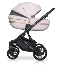 Коляска 2 в 1 Riko Basic Delta Ecco, 14 Rose (светло-розовый)