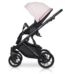 Коляска 2 в 1 Riko Basic Delta Ecco, 14 Rose (светло-розовый)