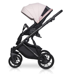 Коляска 2 в 1 Riko Basic Delta Ecco, 14 Rose (светло-розовый)