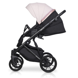 Коляска 2 в 1 Riko Basic Delta Ecco, 14 Rose (светло-розовый)
