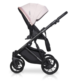Коляска 2 в 1 Riko Basic Delta Ecco, 14 Rose (светло-розовый)