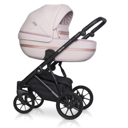 Коляска 2 в 1 Riko Basic Delta Ecco, 14 Rose (светло-розовый)