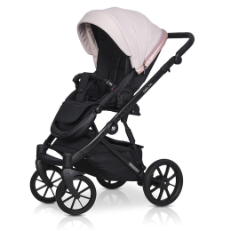 Коляска 2 в 1 Riko Basic Delta Ecco, 14 Rose (светло-розовый)