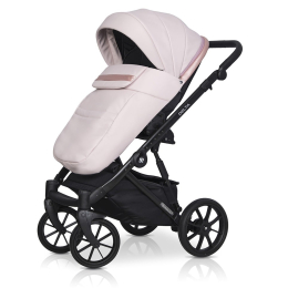 Коляска 2 в 1 Riko Basic Delta Ecco, 14 Rose (светло-розовый)