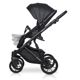 Коляска 2 в 1 Riko Basic Delta Ecco, 15 Black (черный)