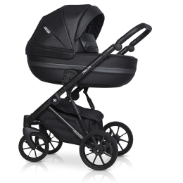 Коляска 2 в 1 Riko Basic Delta Ecco, 15 Black (черный)