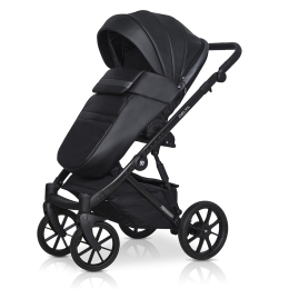 Коляска 2 в 1 Riko Basic Delta Ecco, 15 Black (черный)