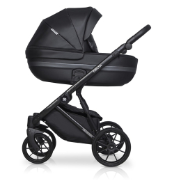 Коляска 2 в 1 Riko Basic Delta Ecco, 15 Black (черный)