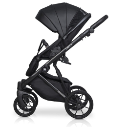 Коляска 3 в 1 Riko Basic Delta Ecco, 15 Black (черный)