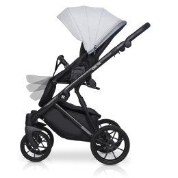 Коляска 3 в 1 Riko Basic Delta, 01 Grey Fox (серый) 