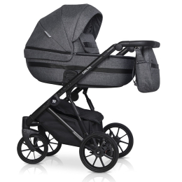 Коляска 2 в 1 Riko Basic Delta, 05 Carbon (Темно-серый) 