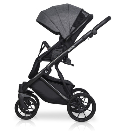 Коляска 3 в 1 Riko Basic Delta, 05 Carbon (Темно-серый)