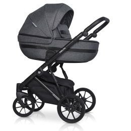Коляска 3 в 1 Riko Basic Delta, 05 Carbon (Темно-серый)