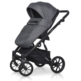 Коляска 3 в 1 Riko Basic Delta, 05 Carbon (Темно-серый)