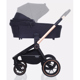 Коляска 2 в 1 Mowbaby Zoom PU, RA086 Gold Black (Черный)