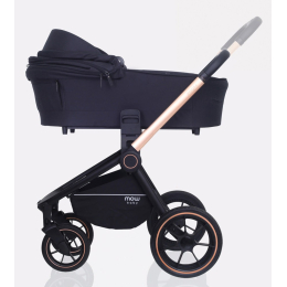Коляска 2 в 1 Mowbaby Zoom PU, RA086 Gold Black (Черный)