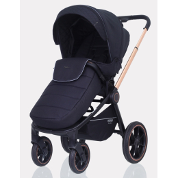 Коляска 2 в 1 Mowbaby Zoom PU, RA086 Gold Black (Черный)