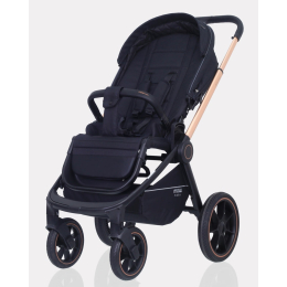 Коляска 2 в 1 Mowbaby Zoom PU, RA086 Gold Black (Черный)
